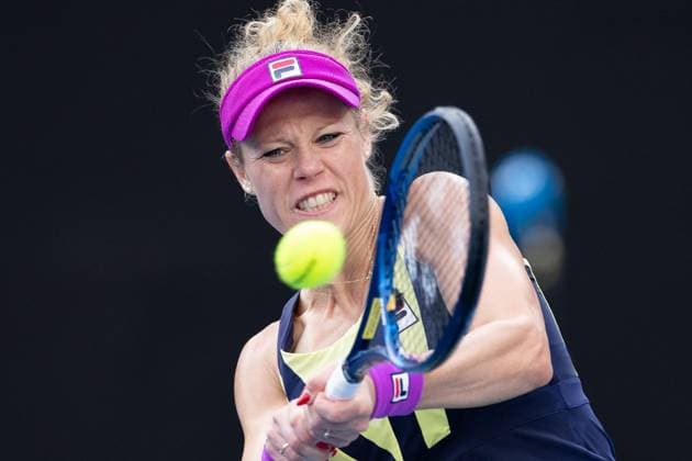 Laura Siegemund of Germany in action during the round 3 match between Caroline Garcia of France and Laura Siegemund of Germany, Day 6 at the Australian Open Tennis 2023 at KIA Arena, Melbourne, Australia on 21 January 2023. Copyright: xPeterxDovganx 34781454