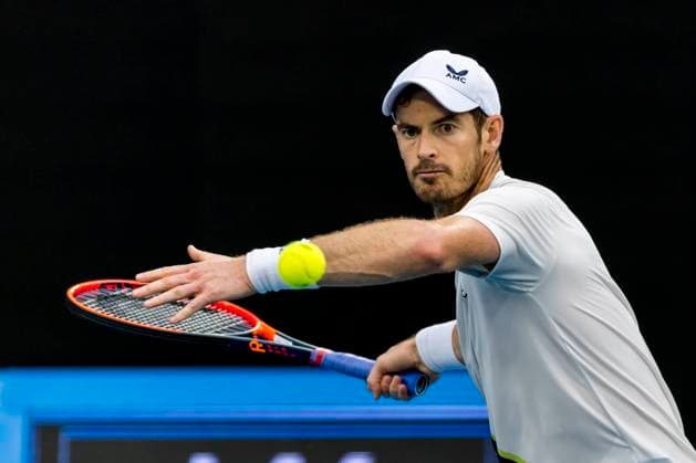 MELBOURNE, VIC - JANUARY 21: Andy Murray of the United Kingdom in action during Round 3 of the 2023 Australian Open on January 21 2023, at Melbourne Park in Melbourne, Australia. (Photo by Jason Heidrich Icon Sportswire) TENNIS: JAN 21 Australian Open Icon230121138