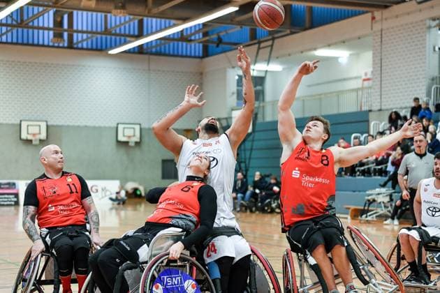 1. Rollstuhl Basketball-Bundesliga, RBC Koeln99ers vs. Doneck Dolphins Trier, 21.01.2023 Bulut Kodal (RBC Koeln99ers 24), 1. Rollstuhl Basketball-Bundesliga, RBC Koeln99ers vs. Doneck Dolphins Trier am 21.01.2023 in Sporthalle Bergischer Ring, in Koeln (Nordrhein-Westfalen) *** 1 Wheelchair Basketball Bundesliga, RBC Koeln99ers vs Doneck Dolphins Trier, 21 01 2023 Bulut Kodal RBC Koeln99ers 24 , 1 Wheelchair Basketball Bundesliga, RBC Koeln99ers vs Doneck Dolphins Trier on 21 01 2023 in Sporthalle Bergischer Ring, in Cologne North Rhine Westphalia Copyright: xBEAUTIFULxSPORTS Mueller-Laschetx
