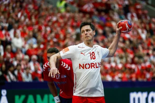 Handball I Herren I Weltmeisterschaft 2023 I Hauptrunde Gruppe 4 I USA - Dänemark I 21.01.2023 Hans Lindberg (18, Dänmark) Malmö Malmö Arena Schweden Copyright: xLobecax xIngridxAnderson-Jensenx