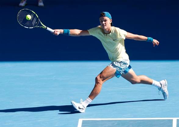 Holger Rune, Australian Open 2023, Melbourne Park, Melbourne, Victoria, Australia. Copyright: xJuergenxHasenkopfx