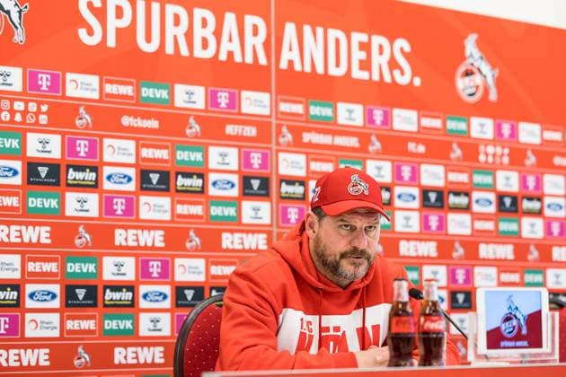 Sport Bilder des Tages 1. FC Koeln Pressekonferenz; 23.01.2023 Steffen Baumgart (Trainer 1. FC Koeln) Pressekonferenz 1. FC Koeln; Geissbockheim, 23.01.2023 Copyright: xBEAUTIFULxSPORTS Wunderlx
