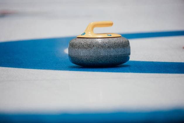 OLYMPICS - EYOF Friuli Venezia Giulia 2023 CLAUT,ITALY,23.JAN.23 - OLYMPICS - EYOF, European Youth Olympic Festival Friuli Venezia Giulia 2023, Curling. Image shows a feature of a curling stone.  GEPAxpictures xMichaelxMeindl
