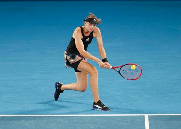 Elena Rybakina (KAZ), Australian Open 2023, Melbourne Park, Melbourne, Victoria, Australia. Copyright: xJuergenxHasenkopfx