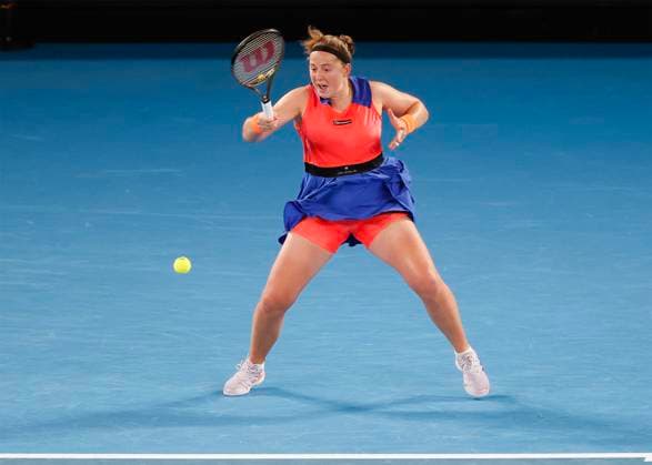 Jelena Ostapenko, Australian Open 2023, Melbourne Park, Melbourne, Victoria, Australia. Copyright: xJuergenxHasenkopfx