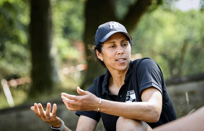 Interview Steffi Jones - SSV Buer - Gelsenkirchen *** NUR FÜR REDAKTIONELLE ZWECKE *** EDITORIAL USE ONLY ***<p>Interview mit Steffi Jones am 30.06.19 im Stadion Löchterheide in Gelsenkirchen-Buer. Die ehemalige Fußball-Bundestrainerin arbeitet als Co-Trainerin bei der Frauen-Mannschaft des SSV Buer. Deutschland NRW Gelsenkirchen Copyright: OlafxZiegler *** Interview Steffi Jones SSV Buer Gelsenkirchen *** only for editorial Purposes *** Editorial Use only *** P Interview with Steffi Jones at 30 06 19 in Stadium Loechterheide in Gelsenkirchen Buer The Former Football Federal trainers works as Co Trainer at the Women Team the SSV Buer Germany NRW Gelsenkirchen Copyright OlafxZiegler Copyright: OlafxZiegler doc760oftan0l0c6rze9gs ,EDITORIAL USE ONLY