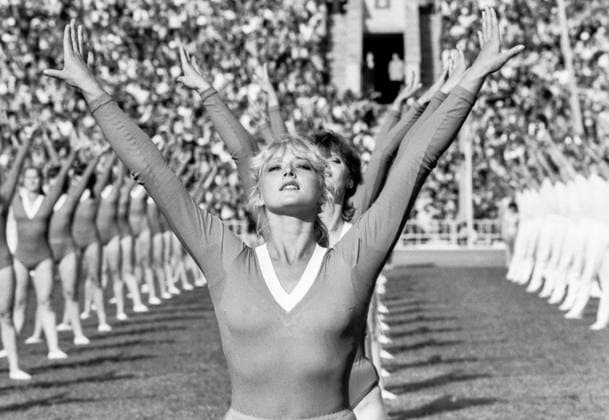 Moscow, USSR. Participants of the opening ceremony of the International Friendship Games perform at the Grand Sports Arena of the Central Lenin Stadium. Igor Utkin TASS  16453385