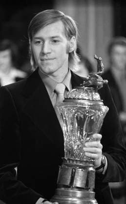 Kiev, Ukrainian SSR, USSR. Captain of the Kiev Dinamo Football Team Viktor Kolotov with the honourable prize participates in the honouring ceremony of his team, which became the USSR champion, the winner of the Cup among the winners of the European Cups and the European Super Cup winner, at the October Sports Palace. Alexander Yakovlev TASS  16812858