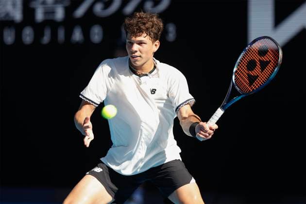 Ben Shelton (USA) Australian Open 2023, Melbourne Park, Melbourne, Victoria, Australia. Copyright: xJuergenxHasenkopfx
