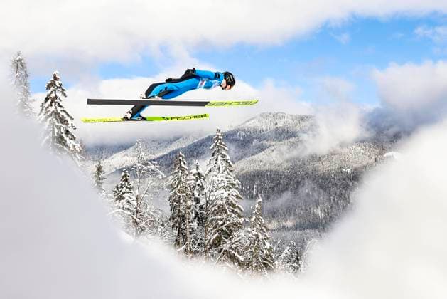 Bilder des Jahres 2023, Sport 01 Januar Sport Bilder des Tages OLYMPICS - EYOF Friuli Venezia Giulia 2023 PLANICA,SLOVENIA,25.JAN.23 - OLYMPICS - EYOF, European Youth Olympic Festival Friuli Venezia Giulia 2023, Ski jumping, Skispringen, Ski, nordisch team boys. Image shows Stephan Embacher (AUT).  GEPAxpictures xPatrickxSteiner