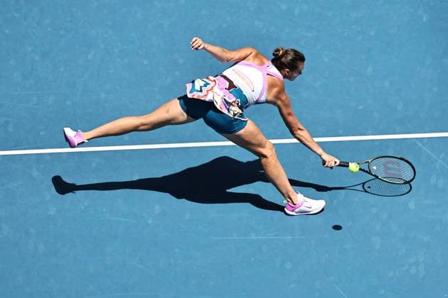 Aryna Sabalenka, BLR, during quarter-finals of 2023 Australian Open in Melbourne, 25 01 2023; -