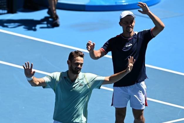 2023 Australian Open Mens Doubles Semifinal Hugo Nys (MON Jan Zielinski (POL)
