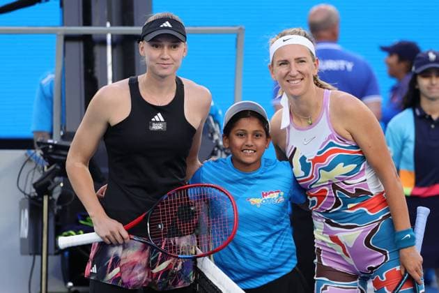 Victoria Azarenka and Elena Rybakina of Kazakistan in the Semi Final, Day 11 at the Australian Open Tennis 2023 at Rod Laver Arena, Melbourne, Australia on 26 January 2023. Copyright: xPeterxDovganx 34782320