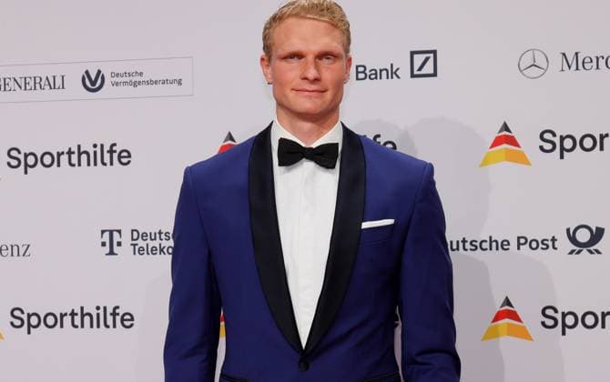 21.01.2023 Frankfurt am Main, Festhalle Der 52. Ball des Sports der Deutschen Sporthilfe Oliver Zeidler aktiver Ruderer und ehemaliger Schwimme *** 21 01 2023 Frankfurt am Main, Festhalle The 52 Ball of Sports of the German Sports Aid Oliver Zeidler active rower and former swimmer