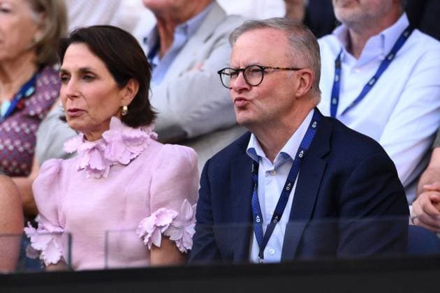 Mandatory Credit: Photo by James Gourley Shutterstock (13736332dr) Australian Prime Minister Anthony Albanese Australian Open, Day Twelve, Tennis, Melbourne Park, Melbourne, Australia - 27 Jan 2023 Australian Open, Day Twelve, Tennis, Melbourne Park, Melbourne, Australia - 27 Jan 2023 Copyright: xJamesxGourley Shutterstockx 13736332dr
