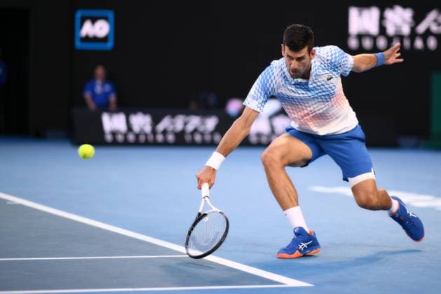 Mandatory Credit: Photo by James Gourley Shutterstock (13736332ec) Novak Djokovic of Serbia Australian Open, Day Twelve, Tennis, Melbourne Park, Melbourne, Australia - 27 Jan 2023 Australian Open, Day Twelve, Tennis, Melbourne Park, Melbourne, Australia - 27 Jan 2023 Copyright: xJamesxGourley Shutterstockx 13736332ec