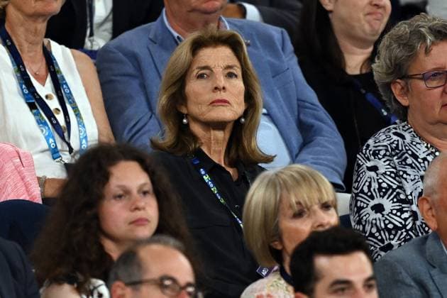 TENNIS AUSTRALIAN OPEN, United States Ambassador to Australia Caroline Kennedy watches the Tommy Paul of the United States and Novak Djokovic of Serbia Men?s semi final match at the 2023 Australian Open tennis championship at Melbourne Park in Melbourne, Friday, January 27, 2023. ( NO ARCHIVING, EDITORIAL USE ONLY, NO USE IN BOOKS WITHOUT CONSENT MELBOURNE VICTORIA AUSTRALIA  Copyright: xLUKASxCOCHx 20230127001757124301