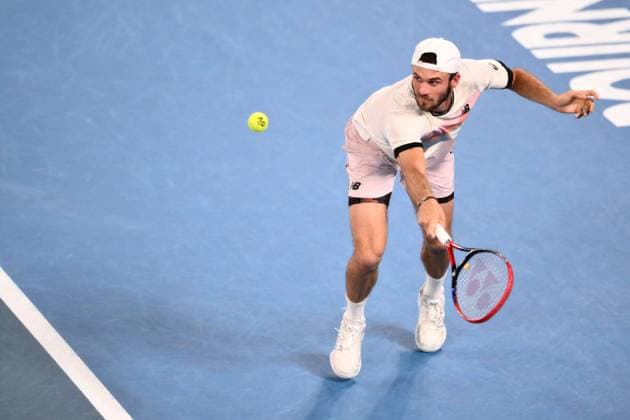 Mandatory Credit: Photo by James Gourley Shutterstock (13736332gy) Tommy Paul of the USA Australian Open, Day Twelve, Tennis, Melbourne Park, Melbourne, Australia - 27 Jan 2023 Australian Open, Day Twelve, Tennis, Melbourne Park, Melbourne, Australia - 27 Jan 2023 Copyright: xJamesxGourley Shutterstockx 13736332gy