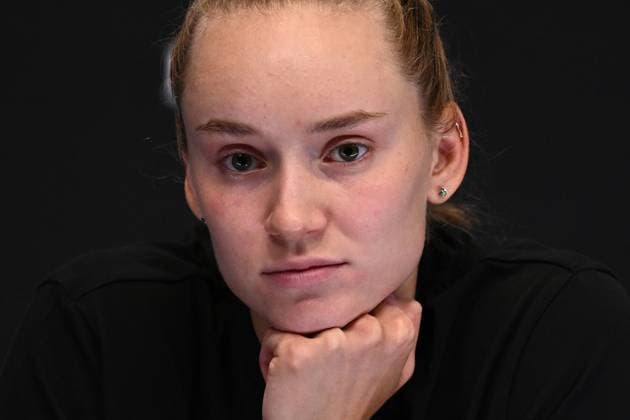 TENNIS AUSTRALIAN OPEN, Elena Rybakina of Kazakhstan attends the post match press conference, PK, Pressekonferenz follwing her loss to Aryna Sabalenka of Belarus in the Women?s Singles Final at the 2023 Australian Open tennis tournament at Melbourne Park in Melbourne, Saturday, January 28, 2023. ( NO ARCHIVING, EDITORIAL USE ONLY, NO USE IN BOOKS WITHOUT CONSENT MELBOURNE VICTORIA AUSTRALIA  Copyright: xJOELxCARRETTx 20230128001757516715