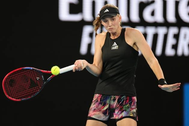 Elena Rybakina of Kazakistan in action against Aryna Sabalenka during the Women™s Singles Final match, Day 13 at the Australian Open Tennis 2023 at Rod Laver Arena, Melbourne, Australia on 28 January 2023. Copyright: xPeterxDovganx 34782745