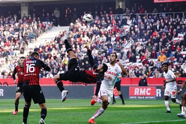 GaÃ«tan Laborde (OGC Nice) FOOTBALL : OGC Nice vs Lille - Ligue 1 Ubereats - Nice - 29 01 2023 NorbertScanella Panoramic 
