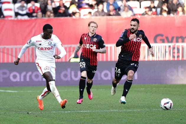 Timothy Weah (Lille) FOOTBALL : OGC Nice vs Lille - Ligue 1 Ubereats - Nice - 29 01 2023 NorbertScanella Panoramic 
