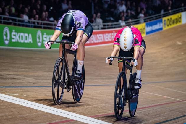FRIEDRICH Lea Sophie, HINZE Emma: Six Day Berlin 2023 Team 2 - FRIEDRICH Lea Sophie ( GER ) - Team 1 - HINZE Emma ( GER ) Querformat - quer - horizontal - Landscape - Event Veranstaltung: Six Day Berlin 2023 - Category Kategorie: Cycling - Track cycling, Rad, Radsport, Bahnrad, Bahn Sixdays - Elite Women - Location Ort: Europe Germany - Berlin - Velodrom Berlin - Discipline: Sprint - Distance: ... m - Date Datum: 29.01.2023 Sunday Day 3 -