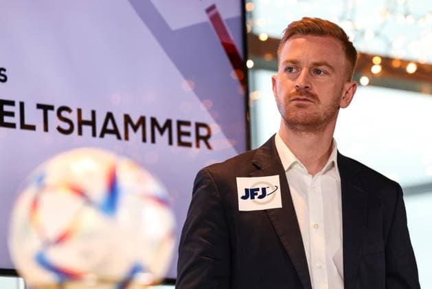 SOCCER - BL, press conference, PK, Pressekonferenz VIENNA,AUSTRIA,31.JAN.23 - SOCCER - ADMIRAL Bundesliga, spring season kickoff, press conference. Image shows sporting director Thomas Reifeltshammer (Ried).  GEPAxpictures xArminxRauthner