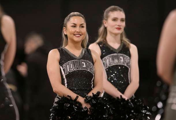 die cheergirls der Towers in Aktion Basketball Herren BBL am Sa. 21.01.2023 Hamburg Towers - Löwen Braunschweig 83 - 92