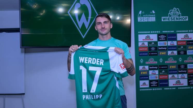 Sport Themen der Woche KW05 Sport Bilder des Tages GER, Neuzugang Maximilian Philipp (Werder Bremen); 01.02.2023, wohninvest Weserstadion, Bremen, GER, Neuzugang Maximilian Philipp (Werder Bremen); im Bild picture shows Maximilian Philipp (Werder Bremen 17); *** GER, newcomer Maximilian Philipp Werder Bremen 01 02 2023, wohninvest Weserstadion, Bremen, GER, newcomer Maximilian Philipp Werder Bremen in picture shows Maximilian Philipp Werder Bremen 17 nordphotoxGmbHxx xKokenge nph00001