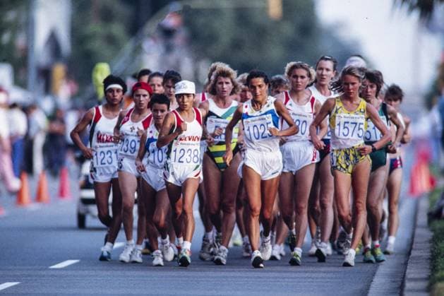 _JO1992_MARCHA_W_ during the Athletics competition Womens March 19 Km at the 1992 Barcelona Olympic Games, Olympische Spiele, Olympia, OS <br><br> durante la competencia de Atletismo Marcha 19 Km en los Juegos Olimpicos de Barcelona 1992. BARCELONA ESPANA ESPANA  Copyright: xDavidxLeahx 20200630181918_JO1992_MARCHA_W_MACHUCA6