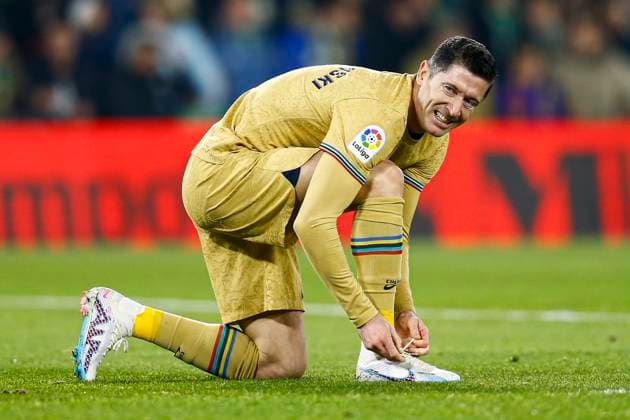 Sport Themen der Woche KW05 Sport Bilder des Tages ESP: Real Betis FC Barcelona, Barca La Liga, Date 17 Robert Lewandowski of FC Barcelona during the La Liga match, Date 17, between Real Betis and FC Barcelona played at Benito Villamarin Stadium on February 01, 2023 in Sevilla, Spain. kpng Copyright: xAntonioxPozox xPRESSINx PS_230201_008