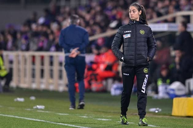 Maria Sole Ferrieri Caputi (assistant referee) during ACF Fiorentina vs Torino FC, Italian football Coppa Italia match in Florence, Italy, February 01 2023  Copyright: xLisaxGuglielmix xipa-agency.netx xLivexMediax 0 IPA_IPA35845348