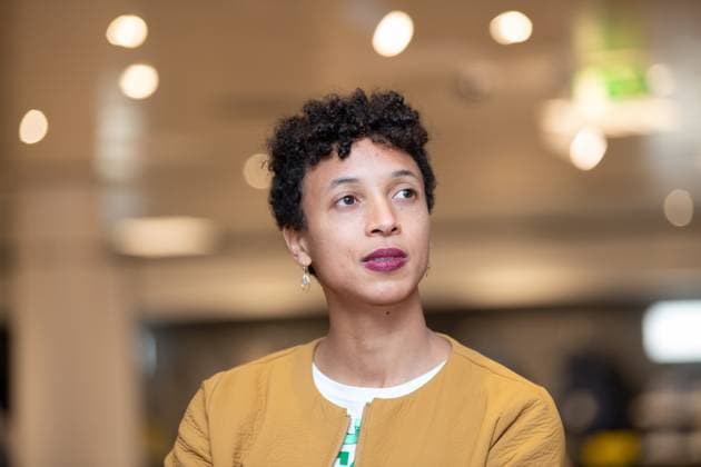 Sport Themen der Woche KW05 Sport Bilder des Tages Pressekonferenz am 2.2.23 im Vorfeld des 10. Nationalen Breuninger Hallenmeeting ERFURT INDOOR 2023 Weitsprung Olympiasiegerin Malaika Mihambo, Portrait *** Press conference on 2 2 23 in the run-up to the 10 National Breuninger Indoor Meeting ERFURT INDOOR 2023 Long Jump Olympic Champion Malaika Mihambo, Portrait
