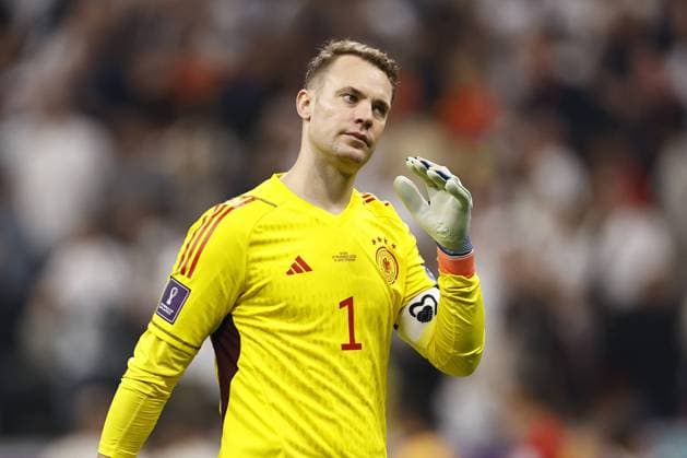 AL KHOR - Germany goalkeeper Manuel Neuer during the FIFA World Cup, WM, Weltmeisterschaft, Fussball Qatar 2022 group E match between Spain and Germany at Al Bayt Stadium on November 27, 2022 in Al Khor, Qatar. AP Dutch Height MAURICE OF STONE FIFA World Cup Qatar 2022 2022 xVIxANPxSportx xMauricexvanxSteenxWKxIVx *** AL KHOR Germany goalkeeper Manuel Neuer during the FIFA World Cup Qatar 2022 group E match between Spain and Germany at Al Bayt Stadium on November 27, 2022 in Al Khor, Qatar AP Dutch Height MAURICE OF STONE FIFA World Cup Qatar 2022 2022 xVIxANPxSportx xMauricexvanxSteenxWKxIVx 462017225 originalFilename: 462017225.jpg