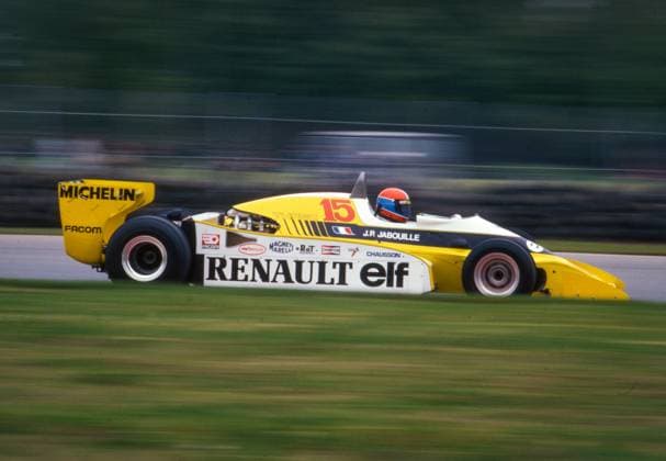 15 Jabouille Jean-Pierre (fra), Equipe Renault Elf, Renault RS10, action during the Canadian Grand Prix 1979, 14th round of the FIA Formula 1 World Championship, WM, Weltmeisterschaft on the Circuit de l Ile Notre-Dame, from September 28 to 30, 1979 in Montreal, Canada - Photo DPPI MOTORSPORT : Deces de Jean Pierre Jabouille - 03 02 2023 DPPI Panoramic 