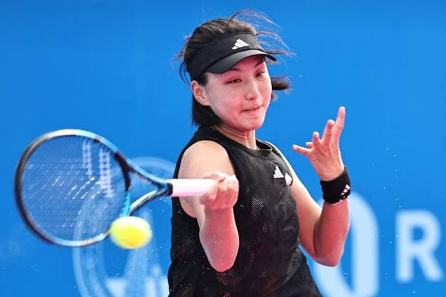Wang Xinyu, CHN, during quarter-finals of 2023 Thailand Open in Hua Hin, 03 02 2023; -