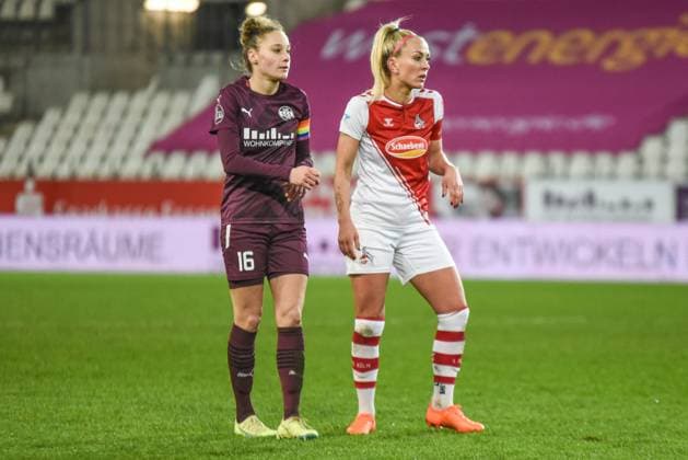 Jacqueline Meißner SGS Essen vs. 1. FC Köln 03.02.2023 Jacqueline Meißner 11. Spieltag der Flyeralarm Frauen-Bundesliga Saison 2022 2023 SGS Essen gegen den 1. FC Köln am 3. Februar 2023 im Stadion an der Hafenstraße in Essen (Nordrhein-Westfalen Deutschland). Endstand: 4:0 vor 1.307 Zuschauern.