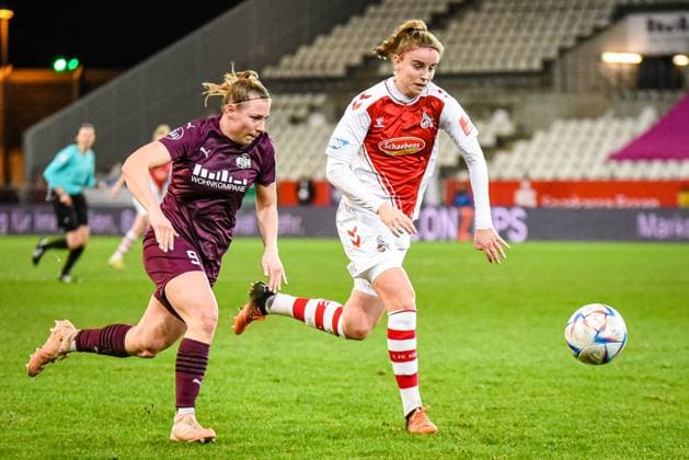 Ramona Maier SGS Essen vs. 1. FC Köln 03.02.2023 Ramona Maier 11. Spieltag der Flyeralarm Frauen-Bundesliga Saison 2022 2023 SGS Essen gegen den 1. FC Köln am 3. Februar 2023 im Stadion an der Hafenstraße in Essen (Nordrhein-Westfalen Deutschland). Endstand: 4:0 vor 1.307 Zuschauern.