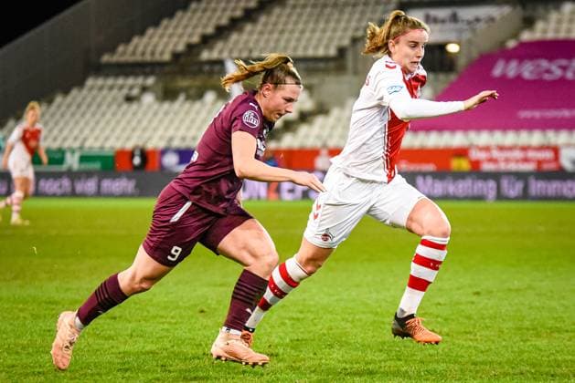 Ramona Maier SGS Essen vs. 1. FC Köln 03.02.2023 Ramona Maier 11. Spieltag der Flyeralarm Frauen-Bundesliga Saison 2022 2023 SGS Essen gegen den 1. FC Köln am 3. Februar 2023 im Stadion an der Hafenstraße in Essen (Nordrhein-Westfalen Deutschland). Endstand: 4:0 vor 1.307 Zuschauern.
