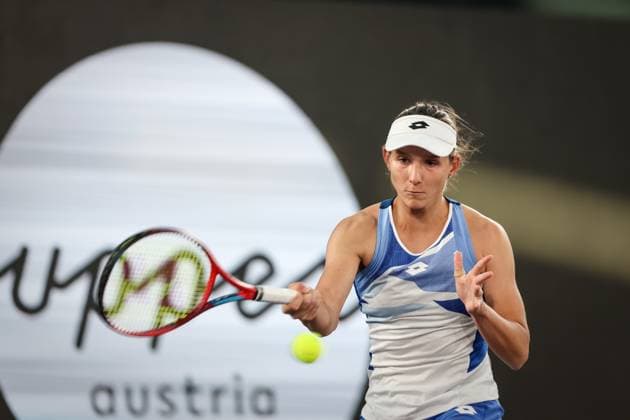 TENNIS - WTA, Tennis Damen Upper Austria Ladies Linz LINZ,AUSTRIA,05.FEB.23 - TENNIS - WTA Tour, Upper Austria Ladies Linz, qualification. Image shows Vavara Gracheva (RUS).  GEPAxpictures xManfredxBinder