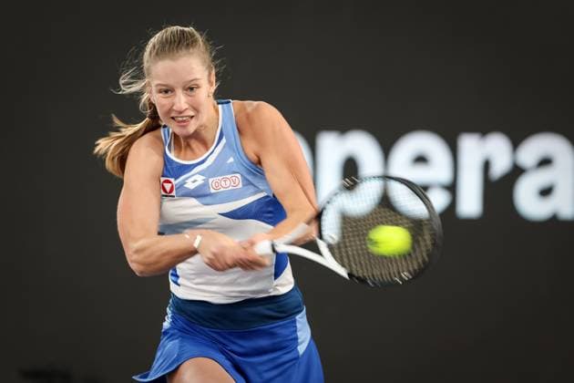 TENNIS - WTA, Tennis Damen Upper Austria Ladies Linz LINZ,AUSTRIA,05.FEB.23 - TENNIS - WTA Tour, Upper Austria Ladies Linz, qualification. Image shows Sinja Kraus (AUT).  GEPAxpictures xManfredxBinder