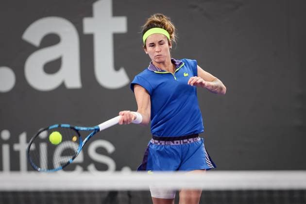 TENNIS - WTA, Tennis Damen Upper Austria Ladies Linz LINZ,AUSTRIA,05.FEB.23 - TENNIS - WTA Tour, Upper Austria Ladies Linz, qualification. Image shows Andrea Gamiz (VEN).  GEPAxpictures xManfredxBinder