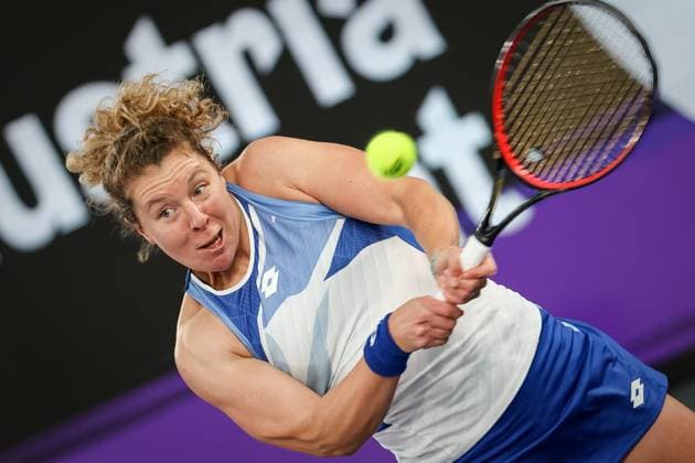 TENNIS - WTA, Tennis Damen Upper Austria Ladies Linz LINZ,AUSTRIA,05.FEB.23 - TENNIS - WTA Tour, Upper Austria Ladies Linz, qualification. Image shows Anna Lena Friedsam (GER).  GEPAxpictures xManfredxBinder