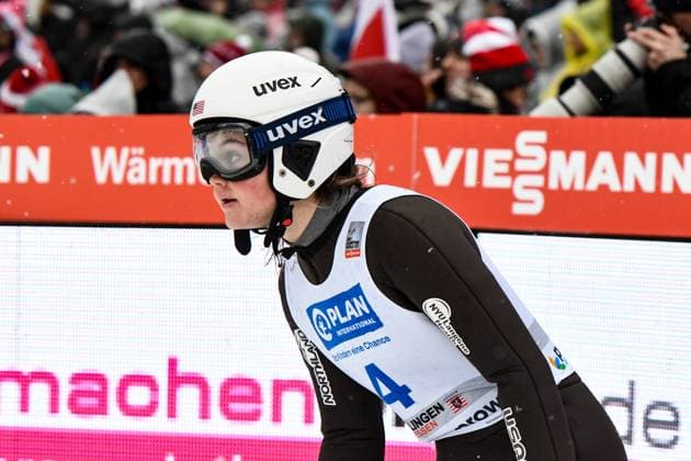 FIS Skisprung Weltcup 2023 Willingen am 05.02.2023 Paige Jones (USA); FIS Skisprung Weltcup 2023 Willingen am 05.02.2023 *** FIS Ski Jumping World Cup 2023 Willingen on 05 02 2023 Paige Jones USA FIS Ski Jumping World Cup 2023 Willingen on 05 02 2023 Copyright: xBEAUTIFULxSPORTS Erlhofx