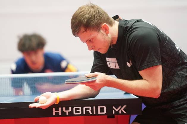 YUTO MURAMATSU, VLADIMIR SIDORENKO 1.FSV MAINZ 05-TTC NEU-ULM 1. TISCHTENNIS BUNDESLIGA MAINZ