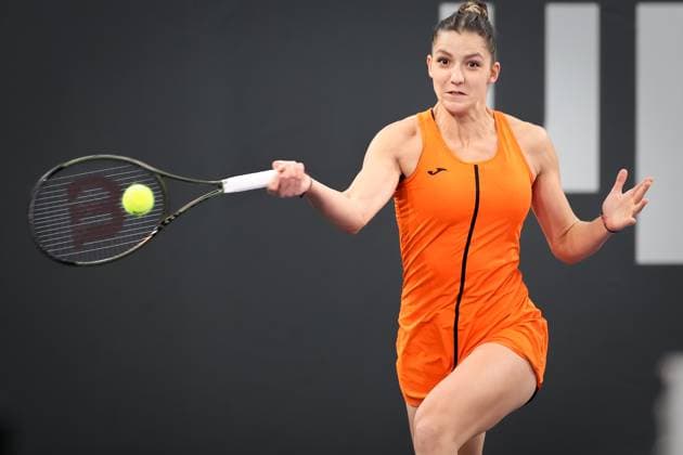 TENNIS - WTA, Tennis Damen Upper Austria Ladies Linz LINZ,AUSTRIA,06.FEB.23 - TENNIS - WTA Tour, Upper Austria Ladies Linz. Image shows Rebeka Masarova (ESP).  GEPAxpictures xManfredxBinder