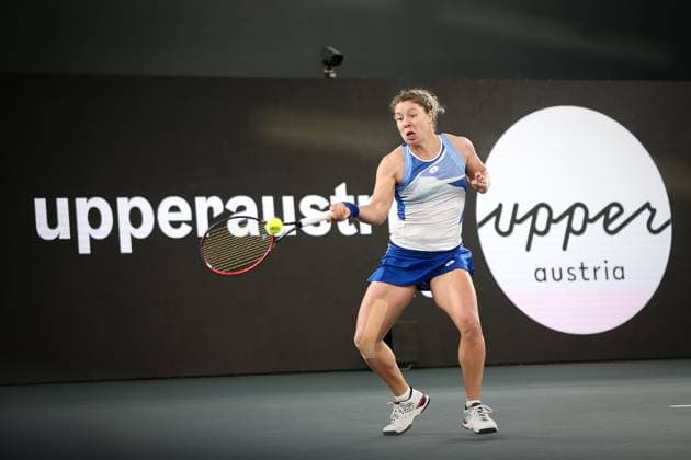 TENNIS - WTA, Tennis Damen Upper Austria Ladies Linz LINZ,AUSTRIA,06.FEB.23 - TENNIS - WTA Tour, Upper Austria Ladies Linz. Image shows Anna Lena Friedsam (GER).  GEPAxpictures xManfredxBinder