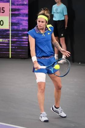 TENNIS - WTA, Tennis Damen Upper Austria Ladies Linz LINZ,AUSTRIA,06.FEB.23 - TENNIS - WTA Tour, Upper Austria Ladies Linz. Image shows Andrea Gamiz (VEN).  GEPAxpictures xManfredxBinder