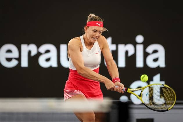 TENNIS - WTA, Tennis Damen Upper Austria Ladies Linz LINZ,AUSTRIA,06.FEB.23 - TENNIS - WTA Tour, Upper Austria Ladies Linz. Image shows Dalma Galfi (HUN).  GEPAxpictures xManfredxBinder
